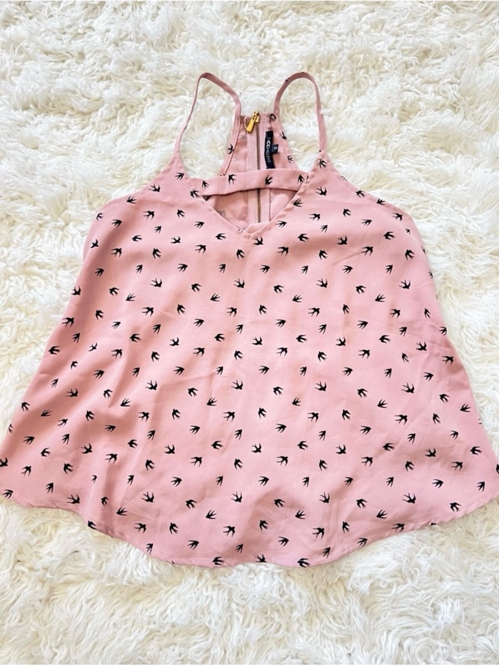 Pink Printed Tank Top